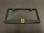 1XFERRARISHIELD 3D Emblem Badge Black Stainless License Plate Frame Rust Free. Fixed Price $24.87.