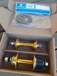 Nos - Shimano Dx Hub Set Gold 36H. Fixed Price $125.05.
