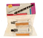 Quentin Juvenile Platform Bicycle Pedals 1/2" White P-502513 Bike Rare New Nos. Fixed Price $10.65.