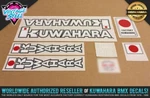 Kuwahara KZ-1 / KZ-2 Bmx Decal Set (late 1983 White) Official Licensed Product!. Fixed Price $49.99.