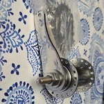 Schwinn Rear Coaster Brake Hub 36 Hole 1 Speed Silver With Cog & Locknuts. Fixed Price $45.00.