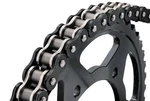 Bikemaster 525 Bmxr X-ring Chain 130 Links Black/chrome. Fixed Price $161.57.