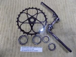 Schwinn Sweet Heart Skip Tooth Sprocket As & Co Crank 3/4" Arms Re-chromed #6. Fixed Price $189.99.