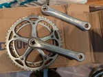Sugino Aero Mighty Crankset 170 Double 52 42 Chainrings Square Taper. Fixed Price $110.00.