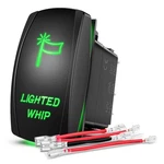 Nilight 5 Pin Rocker Switch Green Led Bar Spst On Off For Cars T.... Fixed Price $13.09.