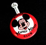 Walt Disney Mickey Club 1955 1959 Member Tin Badge Clip-on Mouseketeers. Fixed Price $18.00.