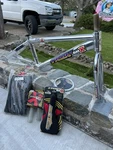 Trek Bmx Issue Easton Frame W/ Fork. Nos Seat, Grips, Pads Sprocket. Fixed Price $1200.00.