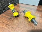 Mavic Cross Max Wheel Hubs 100/135 8-10 Speed Hg Yellow Front 24H Rear 28H. Fixed Price $40.00.