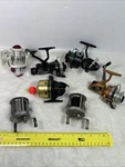Lot Of 7 Vtg. Fishing Reels, Shakespeare,jc Higgins,daiwa, R2F,SHIMANO,MITCHELL.. Fixed Price $69.70.
