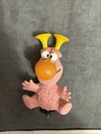 Vintage Sesame Street Pink Honker Silly Monster Plastic Bicycle Bike Horn 7" Toy. Fixed Price $19.95.