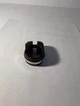 Suntour Style Seat Post Clamp, 28.6MM Black W/ Silver Stripe. Fixed Price $19.95.
