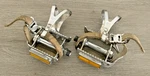 Lyotard A74 Platform Pedals 9/16 Bsa Chrisophe Clips Binda Straps. Fixed Price $58.00.