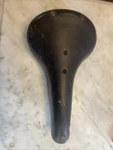 Vintage Ideale 87 Speciale Saddle Black France Copper Rivets. (nj). Fixed Price $75.00.