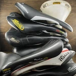 Vintage Roadbike Selle Italia Saddle Leather Titanium Flite Slr Gel Bicycle Seat. Fixed Price $240.00.