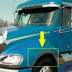 Freightliner Columbia Fender Wheel Stainless Steel Trim Pair Set. Fixed Price $93.57.