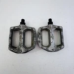 Vintage Gt VP-821 Platform Bike Pedals 1/2IN Silver Bmx Flat Alloy Freestyle A33. Fixed Price $29.99.