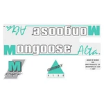 1987 Mongoose - Alta Aqua Decal Set. Fixed Price $44.05.