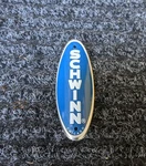 Schwinn Bicycle Restoration Head Badge/name Plate * Blue W/ White Made Usa. Fixed Price $17.99.