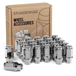 24PCS Chrome Silver Bulge Lug Nuts - 1/2X20 Threads 1.75 Inch Length Et S.... Fixed Price $60.04.