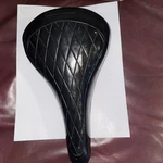 Vintage 60S Mesinger Black Diamond Pattern Double Spring Bicycle Seat Guc. Fixed Price $35.00.