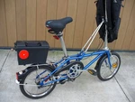 Vintage 1980 Dahon Folding Bicycle Blue With Case Excellent Condition-must. Fixed Price $250.00.