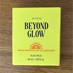 Avon Beyond Glow Milk Broad Spectrum Spf Natural Finish Sunscreen 50ML. Fixed Price $38.00.