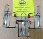 Elite Ciussi Inox Tubular Stainless Steel Set Of 3 Italian Water Bottle Cages. Fixed Price $124.26.