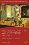 History Of British Women's Writing Majlis 1920-1945, Hardcover By Joannou, Ma.... Fixed Price $155.70.