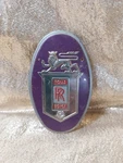 Vintage 50S Rolls Royce Logo Tin Badge Plaque Wheaties Cereal Promo Bike Plate. Fixed Price $18.75.