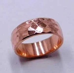 Solid Pure Copper Minimalist Healing Ring, Handmade, Unisex, Hammer Comfort Band. Fixed Price $24.74.