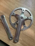 Campagnolo Record Pista Track Gen 1 Crankset Excellent Condition. Fixed Price $950.00.