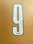 ! Nos Vintage Old School Haro White Black Stadium # 9 For Number Plate 7" Bmx. Fixed Price $17.50.