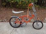 Schwinn 1968 Orange Krate Bicycle 5 Speed Stingray 20 Inch Bike Original. Fixed Price $12500.00.