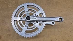 Super Custom Crankset, Triple 50/45/28T, 170MM Arms, W/ Shimano BB-UN55. Fixed Price $50.00.