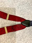 Vintage John Henry Burgundy Floral Suspenders Braces Grandpacore Wedding Mens Ny. Fixed Price $26.95.