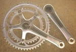 Retro Nos New Campagnolo Veloce Silver 10 Speed Crankset Chainset 172.5MM. Fixed Price $106.22.