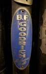 Bf Goodrich Schwinn Built Bicycle Head Badge Emblem Blue. Fixed Price $29.99.