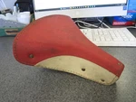 Vintage Red & Tan Full Spring Bicycle Seat Fits: San Marco?. Fixed Price $149.99.
