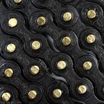 Izumi Jet Black With Gold Pins 1/2 1/8 116L Bmx Track Single-speed Bike Chain. Fixed Price $25.50.
