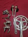Used Shimano Dura Ace 7700 9 Speed Component Group. Fixed Price $325.00.