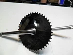 Vintage Old School Bmx Crankset Complete With Compact Dics Sprocket Sugino Nice. Fixed Price $25.00.