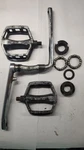 Bmx Crank Set 175MM Cr-mo Stamped JS175 1PC Chromoly With Gt Dyno Pedals. Fixed Price $60.00.