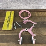 Vintage Bmx Bike Brake Set Pink Lever Cable 1000A Nos 80S Pyramid Accessories. Fixed Price $62.09.