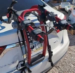 Yakima Superjoe Pro 3 Trunk Mount Bicycle Rack Carries 2 Bikes. Fixed Price $45.36.