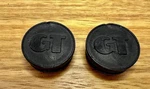 Gt - Old School Bubble Font Pedal Caps Black Bmx. Fixed Price $27.17.