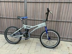 Haro 1999 Sr 71 Group Old School Bmx Bike 20 In Silver Blue Black-rare. Fixed Price $950.00.