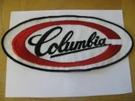 Vtg Columbia Bicycle 9.5" Sew On Patch Embroidered Nos New Rare Lowest Price. Fixed Price $12.99.