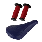 Pro+ Blue Diamond Saddle & Red/black Mushroom Grips Bmx Bike. Fixed Price $23.99.