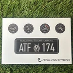 Murray Flat Face Pedal Car Custom Decal Set - License Plate + Dash Gauge Sticker. Fixed Price $10.00.