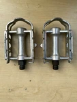Vtg Pr Sr SP-154 Touring Commuter Platform Reflector Pedals Toeclips Straps. Fixed Price $26.95.